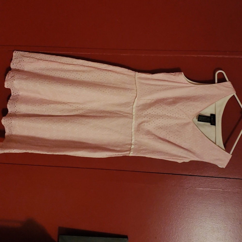 Pink eyelet dress